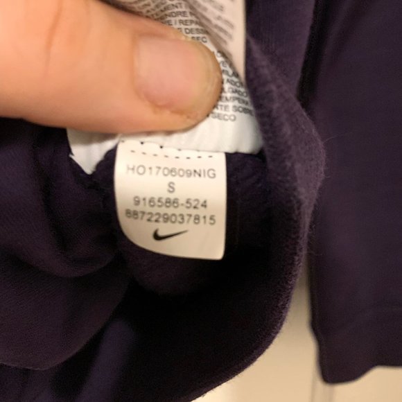 PURPLE Nike Women's Rally Funnel Neck Metallic Pullover Hoodie - Picture 8 of 9